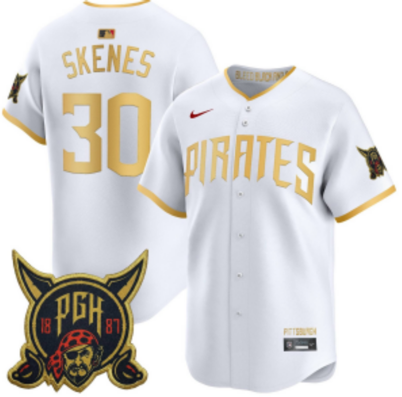 Men Pittsburgh Pirates #30 Skenes white Game 2026 Nike MLB Jersey 051906